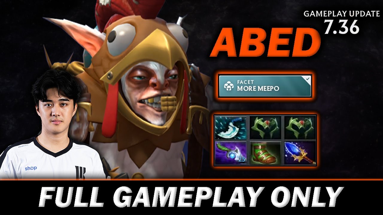 Abed tries MoreMeepo in 7.36! will abed pick meepo in the next tournament? - Meepo Gameplay#764