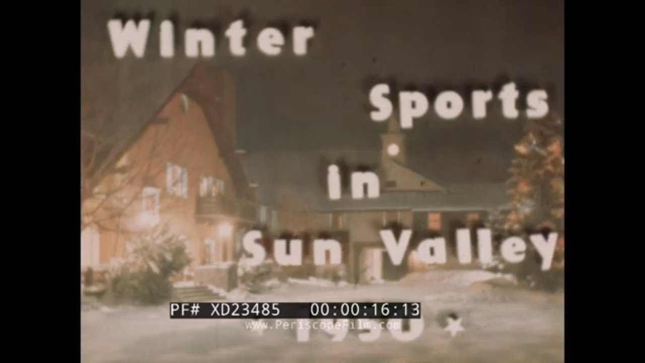 “ WINTER SPORTS IN SUN VALLEY ” 1950 SUN VALLEY, IDAHO SKI TRIP HOME MOVIE   XD23485