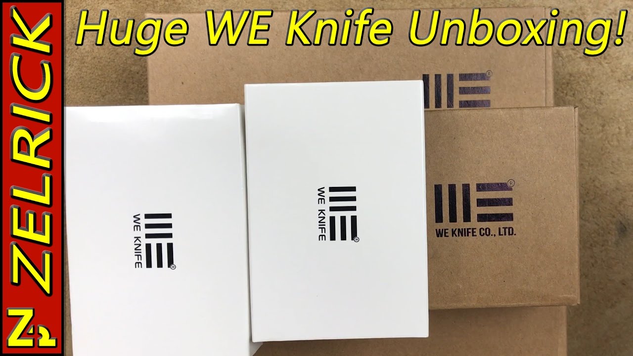 Huge WE Knife Unboxing! Spinners too!