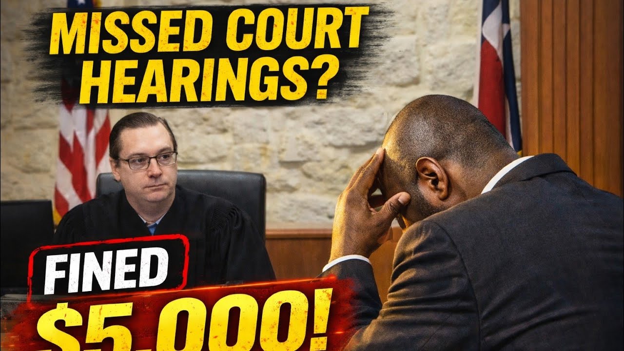 Judge Sanctions Attorney $5,000 After Missing Multiple Court Hearings