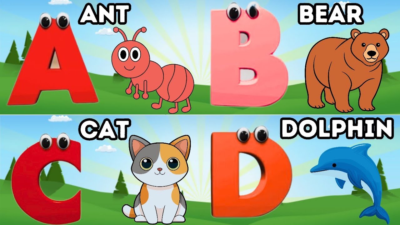 ABC Animals Song | A For Ant Learn ABC Alphabet for Children | Education ABC Nursery Rhymes