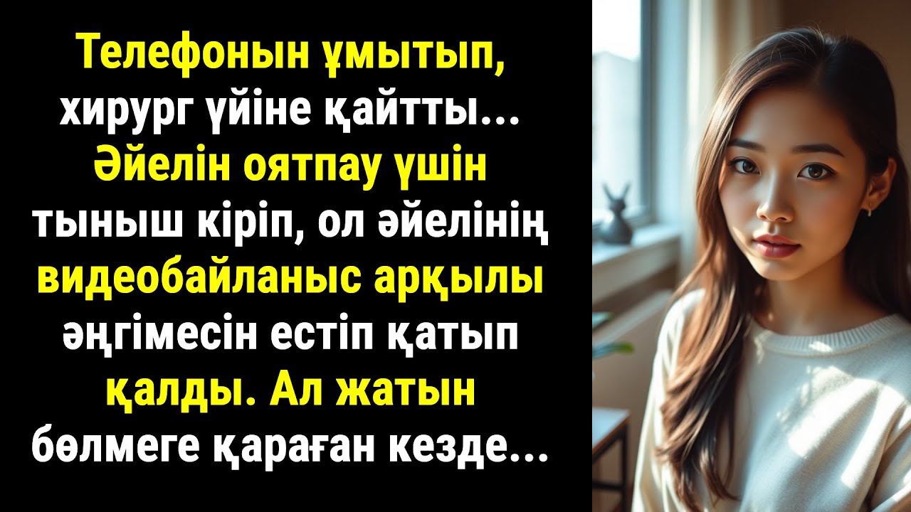 Телефонын ұмытып, хирург үйіне қайтты... Әйелін оятпау үшін тыныш кіріп, ол әйелінің видеобайланыс