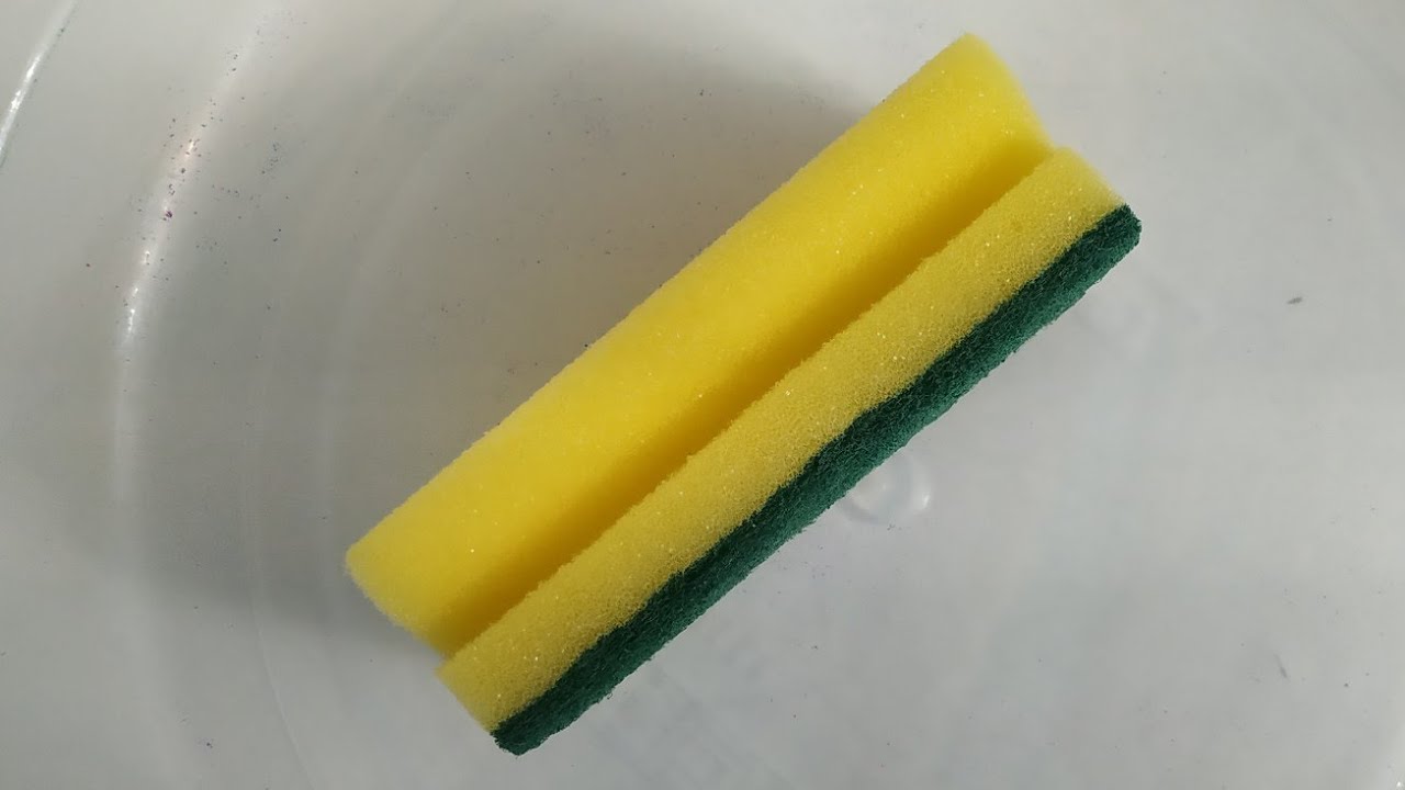 Big Kitchen Sponge Dry Ripping | Sponge ASMR