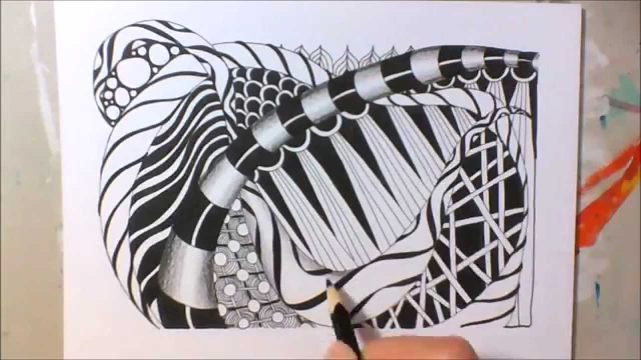 Kritzelei #9 - Zentangle Inspired Art