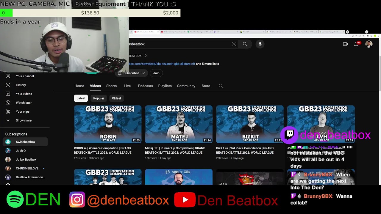 DEN BEATBOX, REACTING TO GBB LOOPS PT. 2, BING TO MY CHILLING