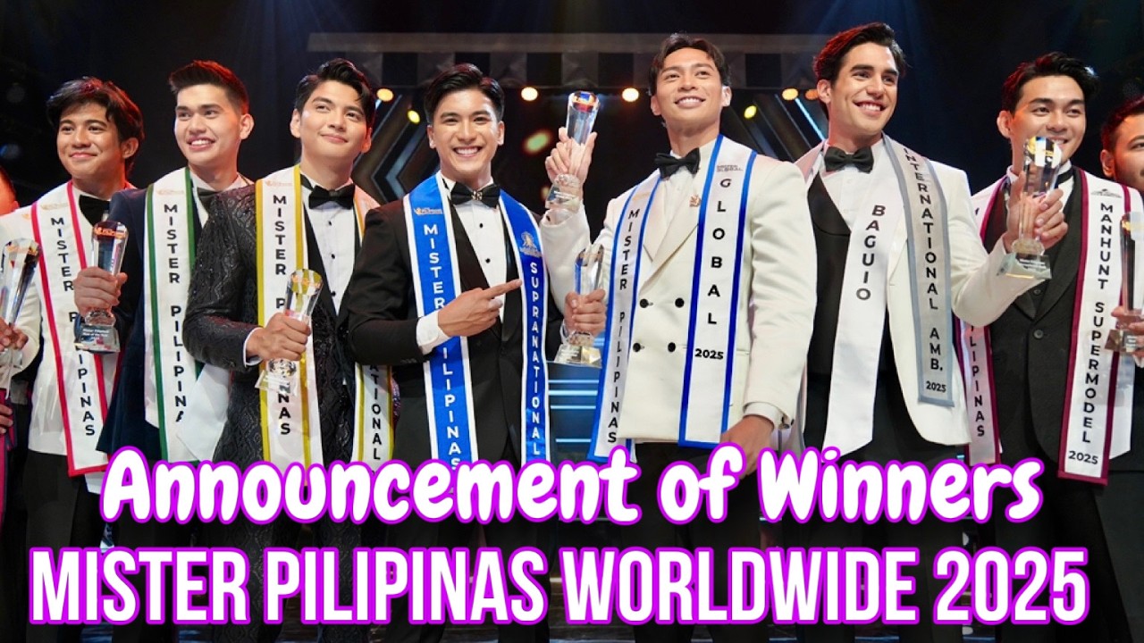 Mister Pilipinas Worldwide 2025 Announcement of Winners