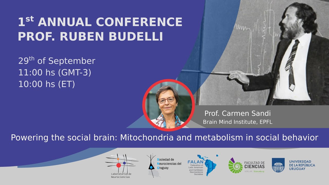 1&deg; Annual Conference Prof. Ruben Budelli | Prof. Carmen Sandi Brain Mind Institute, EPFL