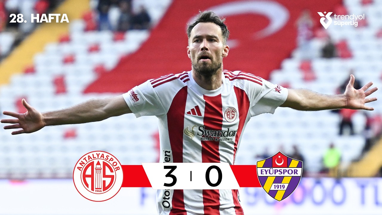 Antalyaspor (3-0) Ey&uuml;pspor - Highlights/&Ouml;zet | Trendyol S&uuml;per Lig - 2025/26