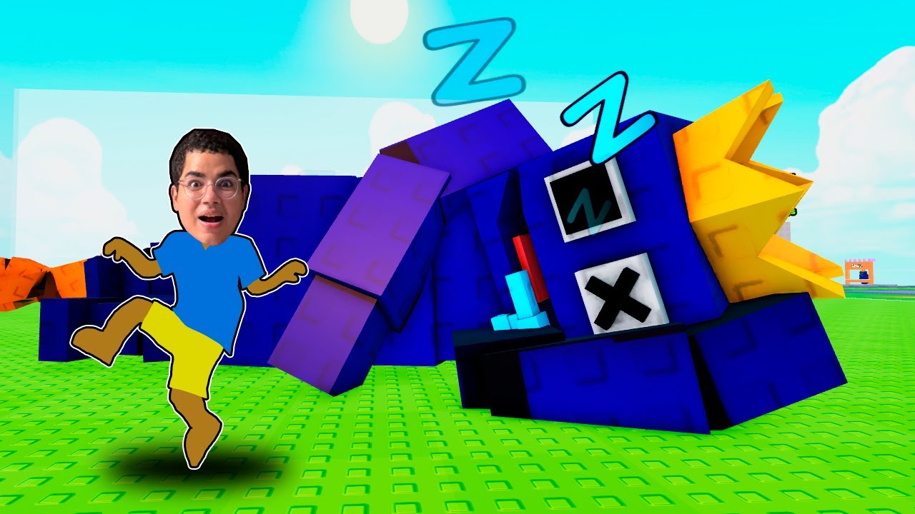 NÃO ACORDE O AZUL BABÃO GIGANTE! (ROBLOX - DON'T WAKE THE RAINBOW FRIENDS)