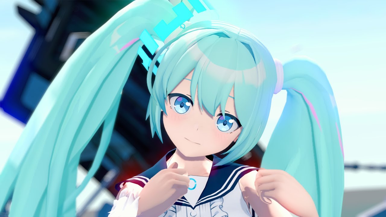 [MMD] 初音ミク(Blue Archive) - ツギハギスタッカート