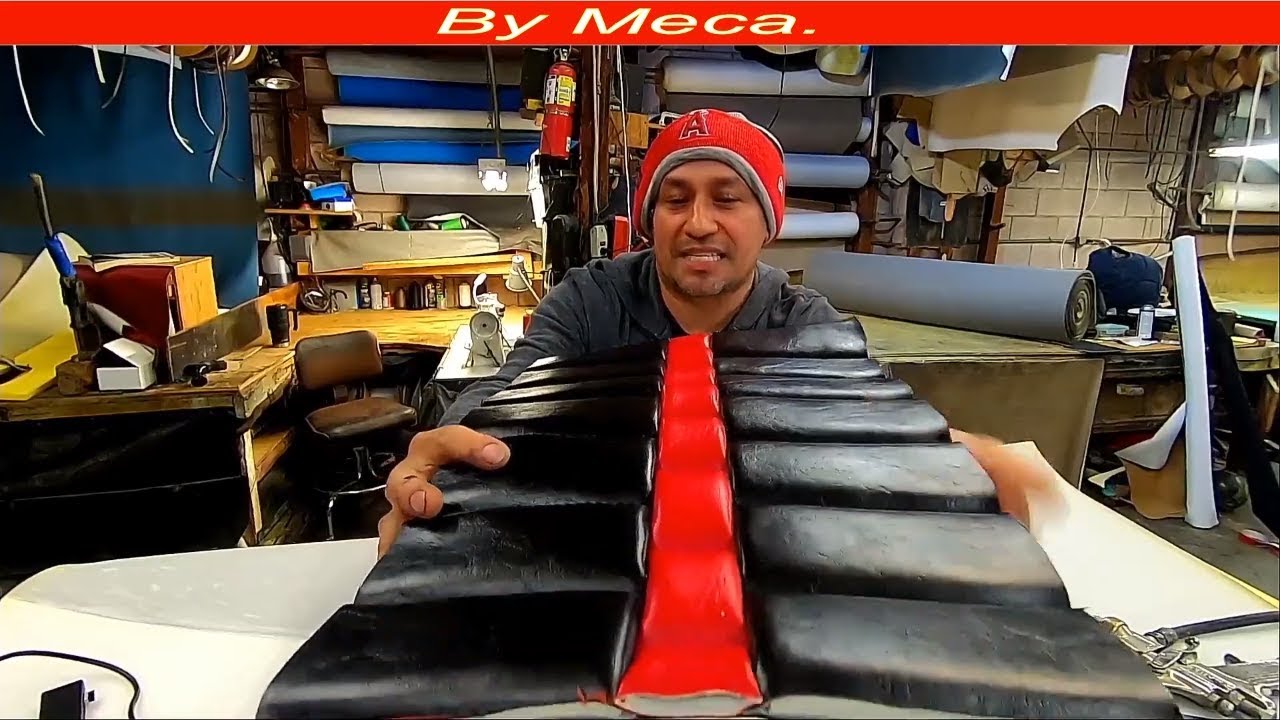 How to Make custom Pleats For Seat Upholstery Tips. By Meca.