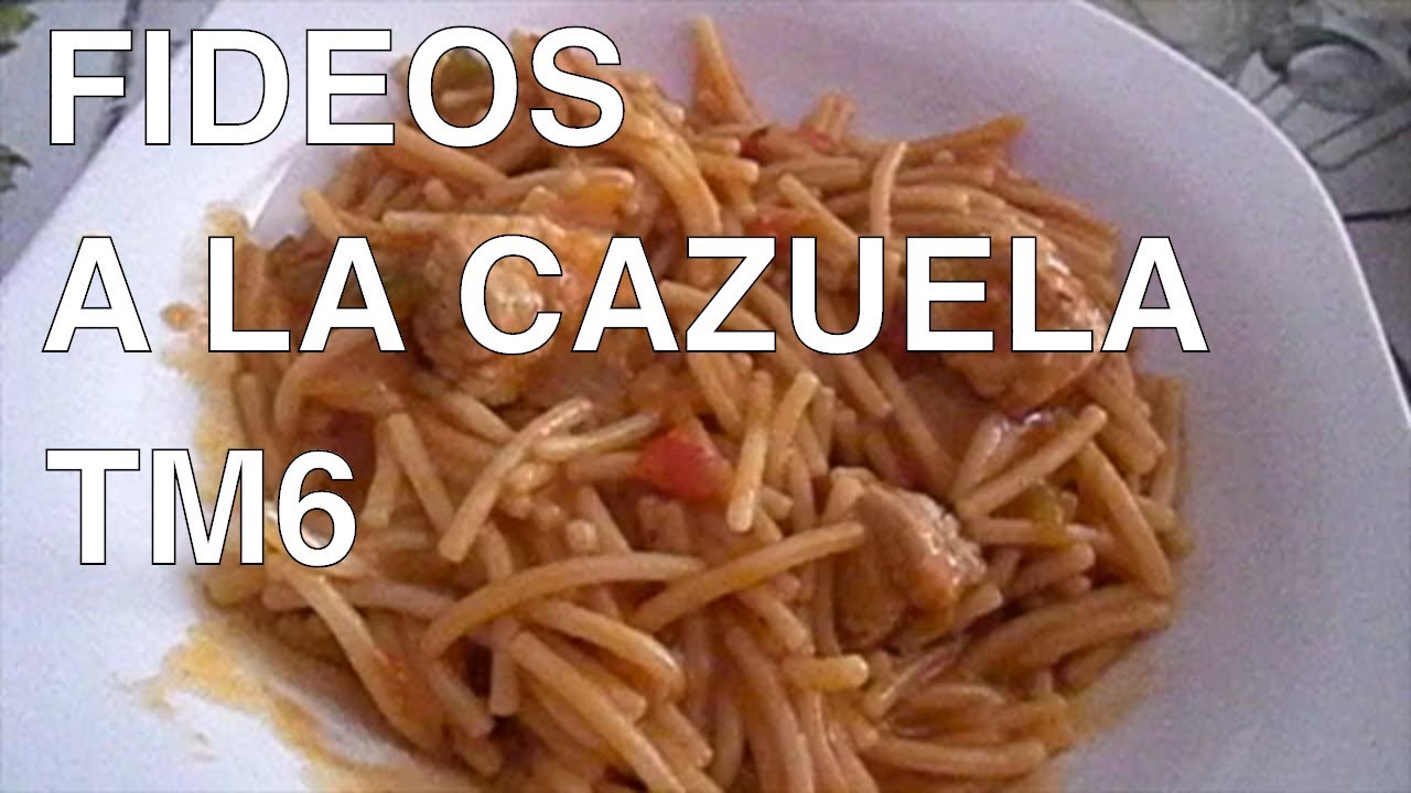 FIDEOS A LA CAZUELA CON THERMOMIX | RECETA FÁCIL