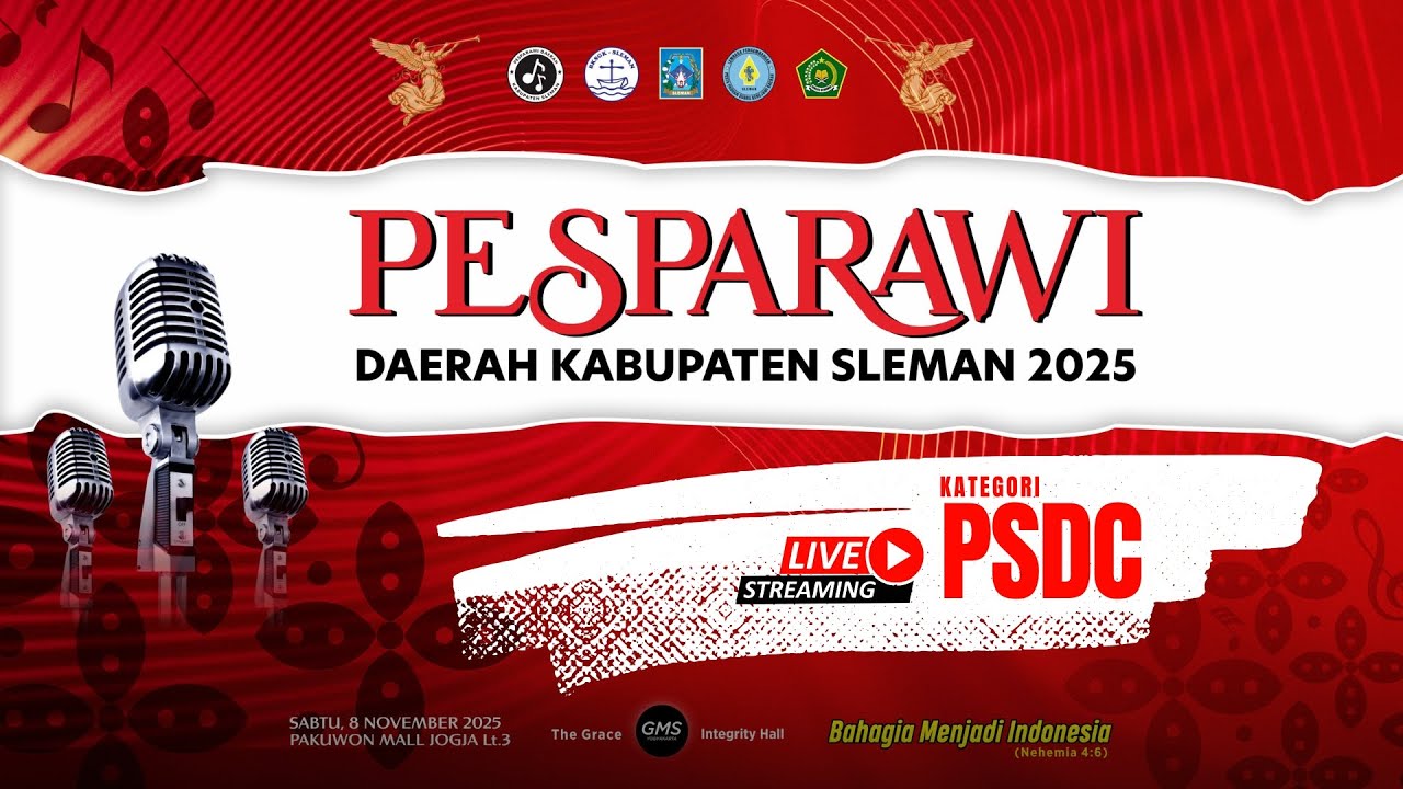 PESPARAWI Daerah Kabupaten Sleman Tahun 2025 Kategori Paduan Suara Dewasa Campuran