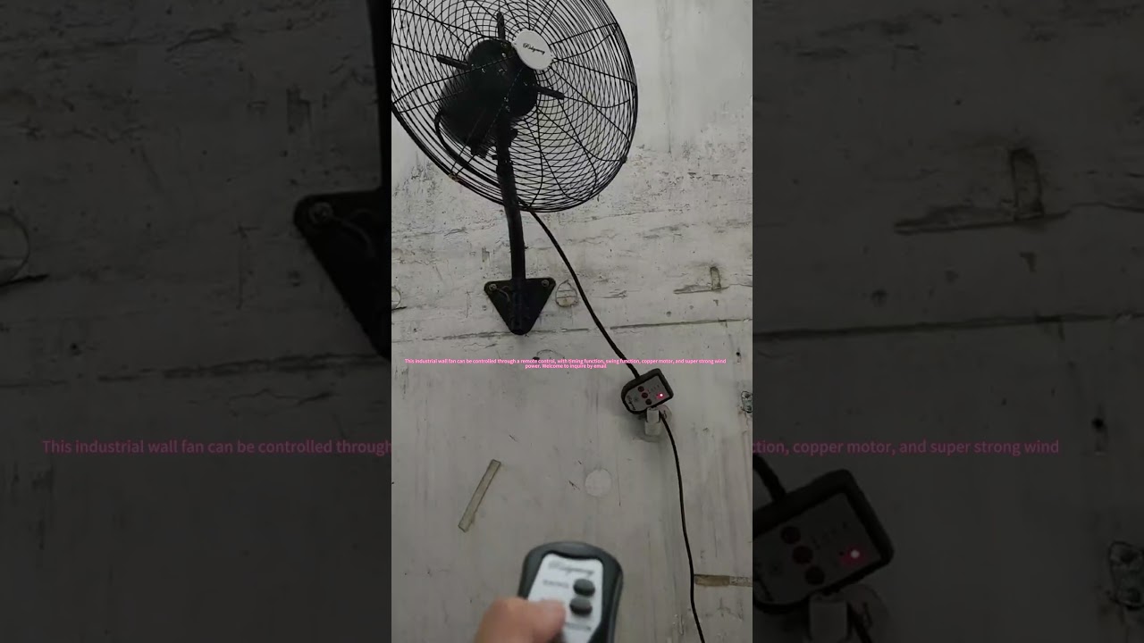 This industrial wall fan  remote control #fans #factory#standfan #industrialfan #industrialfans