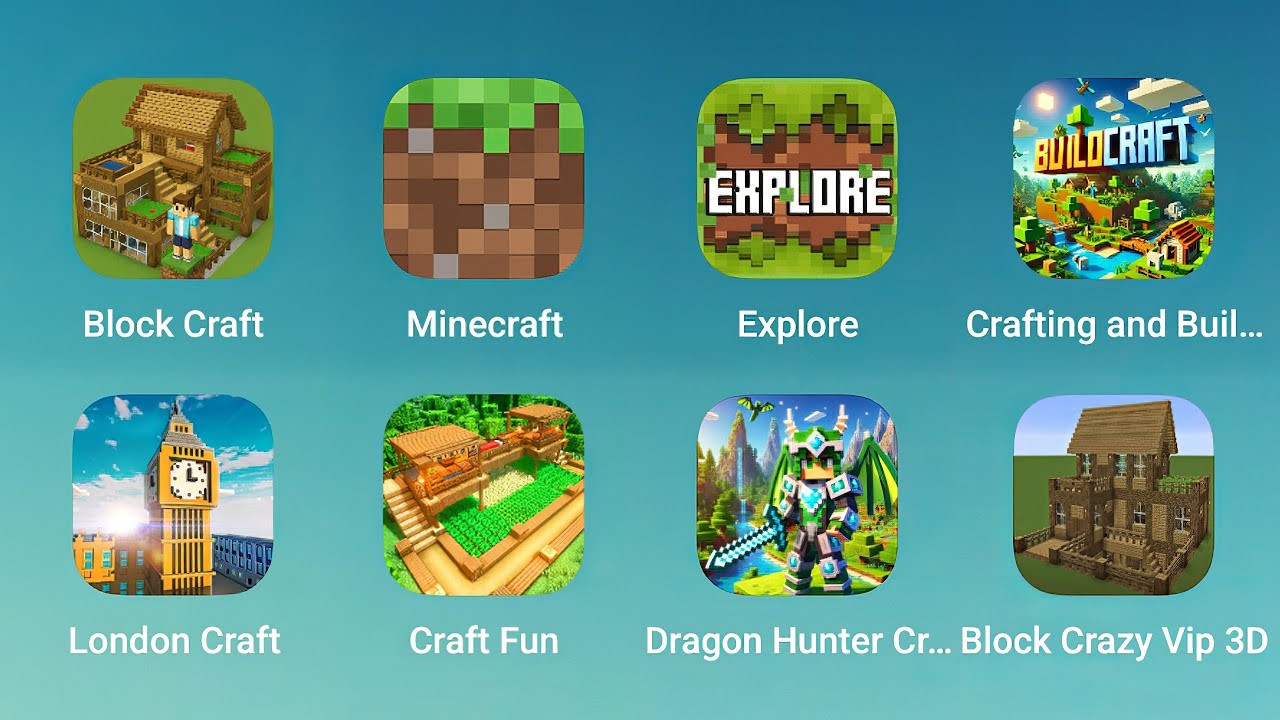 Block Craft, Minecraft, Explore, Crafting and Building, London Craft, Craft Fun, Dragon Hunter Craft