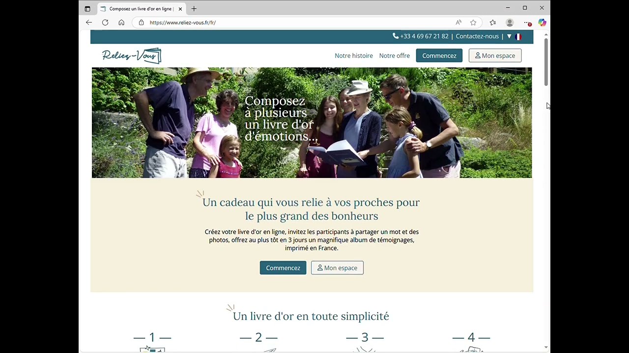 Tutoriel : organiser un livre d'or sur Reliez-vous