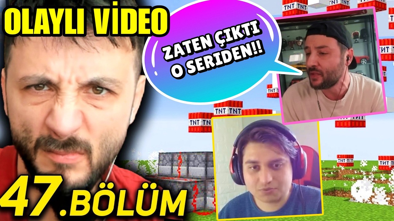 LAZ ve BERAT ALİ Minecraft 47. B&ouml;l&uuml;m İzliyor!! (OLAYLI VİDEO)