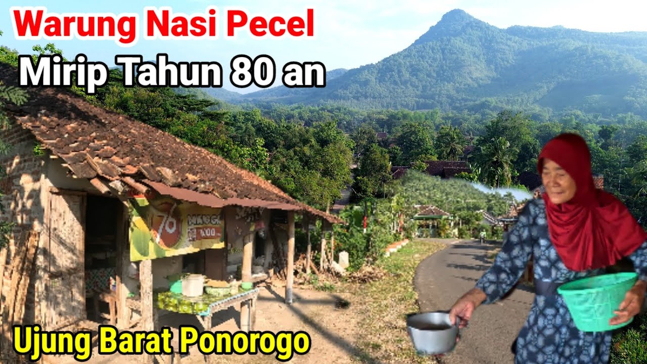 Warung Sederhana Mirip zaman Dahulu di Pedesaan Barat Ponorogo 
