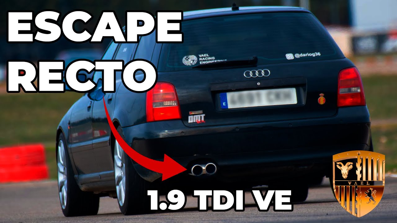 Tubo de escape recto para Audi A4 B5 1.9 TDI 🏎️🌬️🔥| 60mm (~2.5