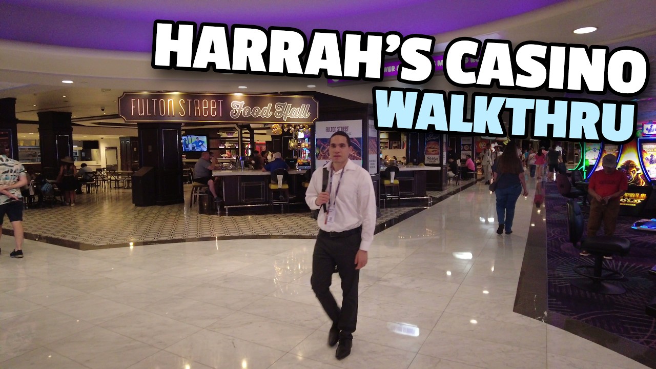 Прогулка по Лас-Вегасу — Казино Harrah's — 4K UHD