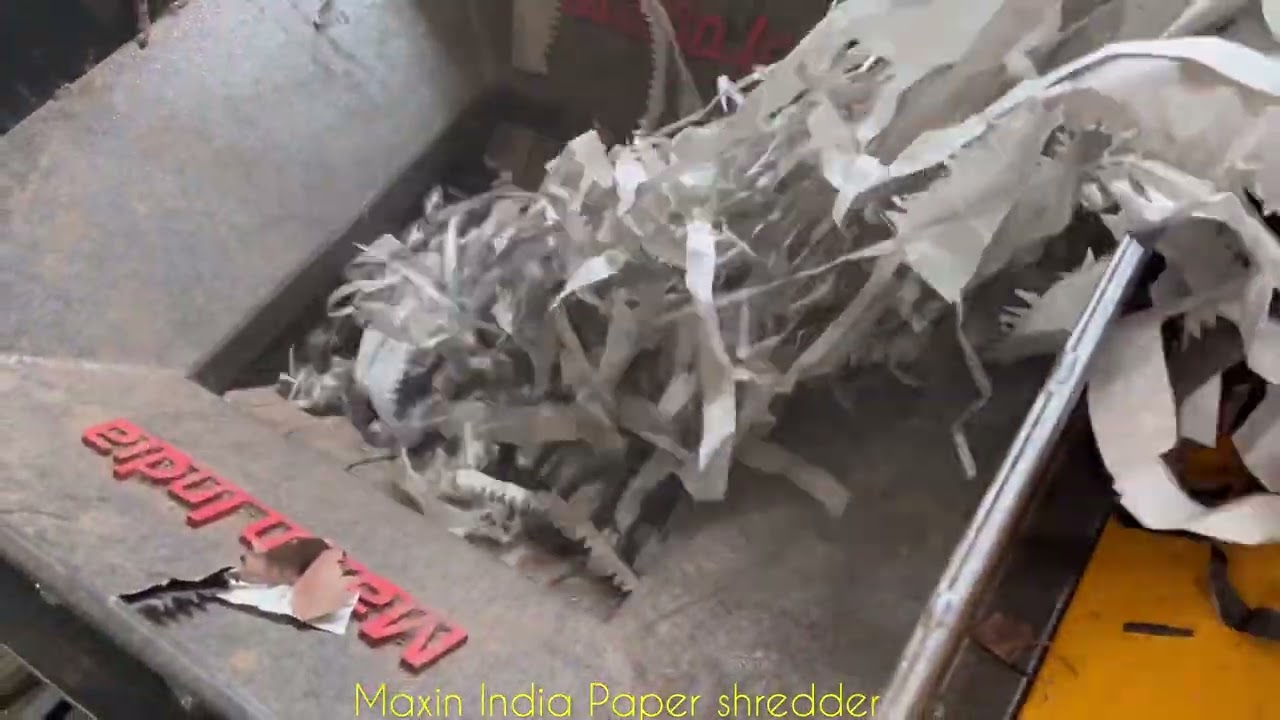 Dual Shaft Paper Shredder, Twin Shaft Paper #shredder  Industrial Paper Shredder, #PaperShredding