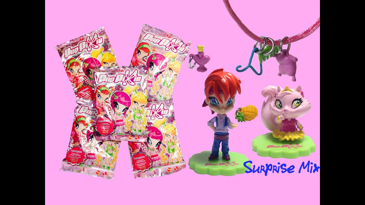 PopPiXie ПопПикси Клуб ВИНКС - пакетики-СЮРПРИЗЫ с игрушками фей - WINX blind bags surprises opening