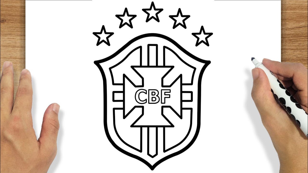 COMO DESENHAR O ESCUDO DA SELEÇÃO BRASILEIRA