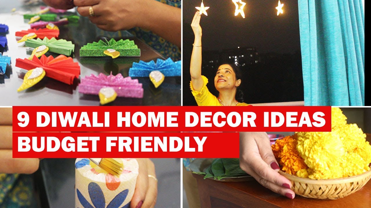 DIWALI HOME DECOR IDEAS | EASY AND QUICK DIWALI HOME DECOR IDEAS | DIWALI HOME DECOR