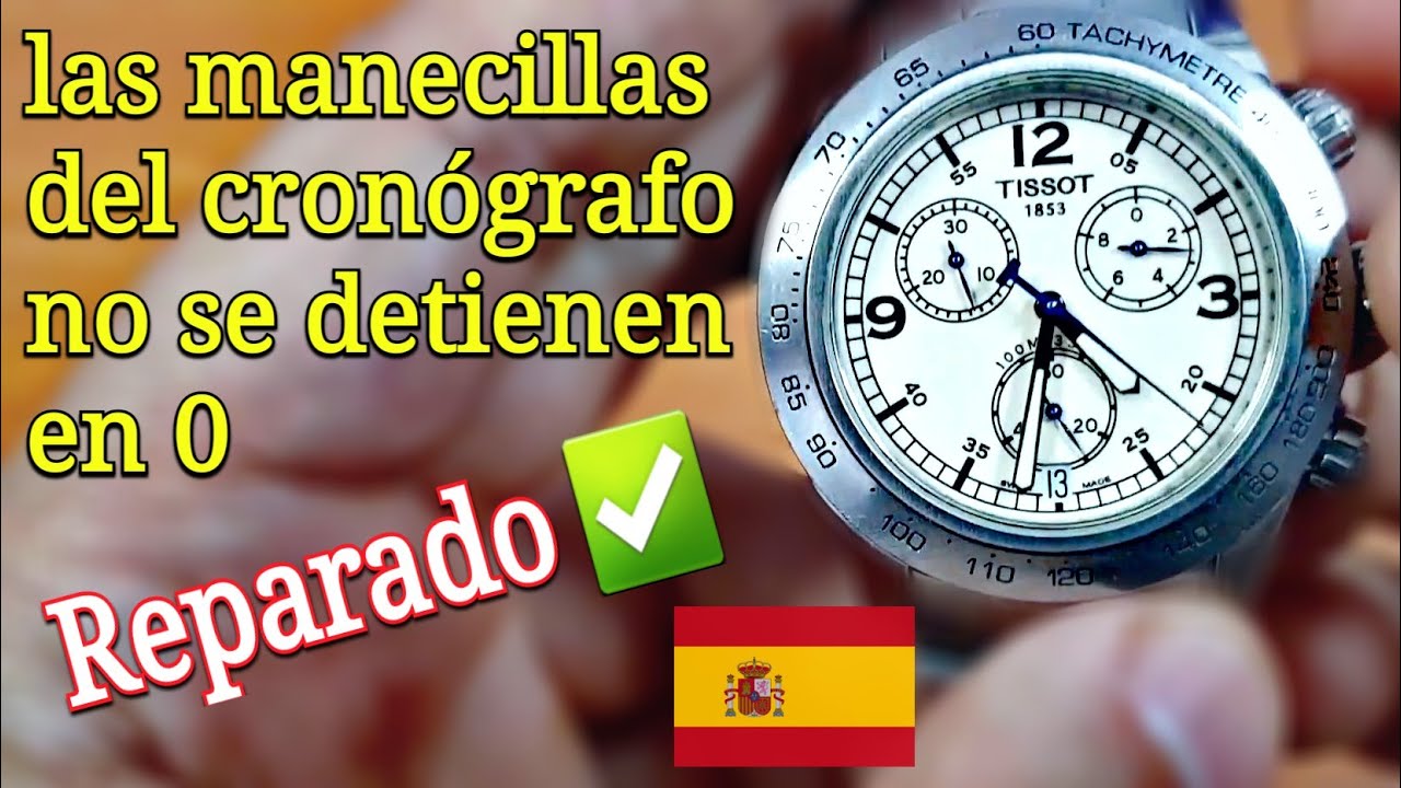 &iquest;C&oacute;mo recalibrar (realinear) las manecillas de CUALQUIER reloj cron&oacute;grafo? (Volver a 0)
