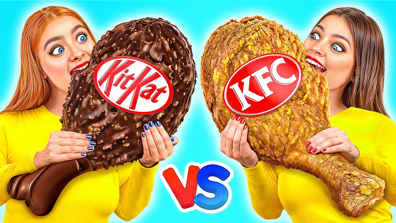 Челлендж. Шоколадная Еда vs Настоящая еда | Забавные Кухонные Лайфхаки от Multi DO Challenge