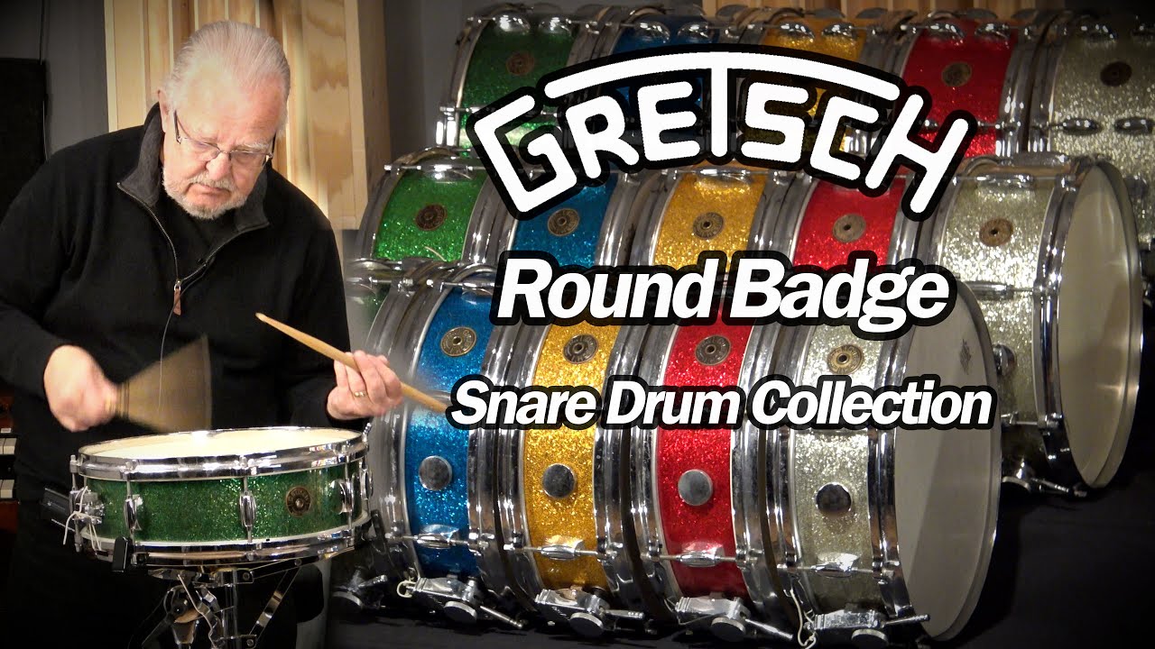 Vintage Gretsch Round Badge Snare Drum Collection! 4x14