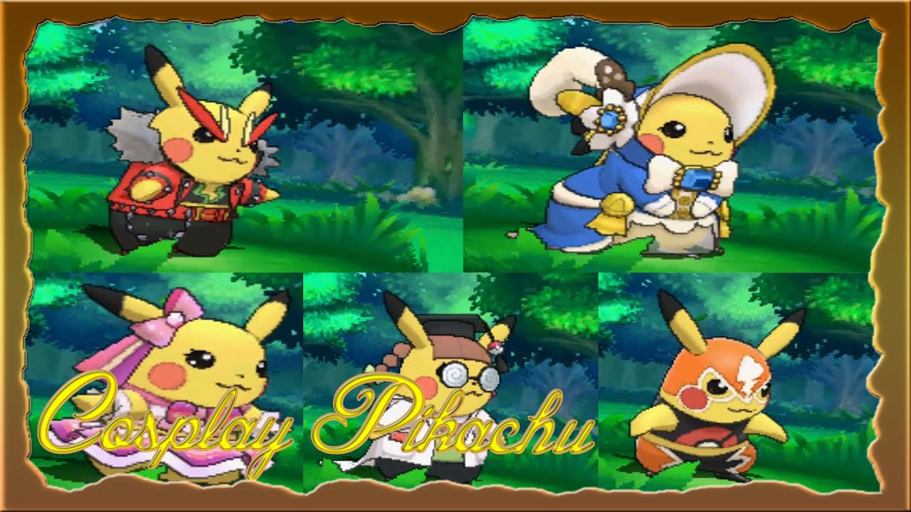 Pokémon ORAS: How to get and change Cosplay Pikachu´s costumes!