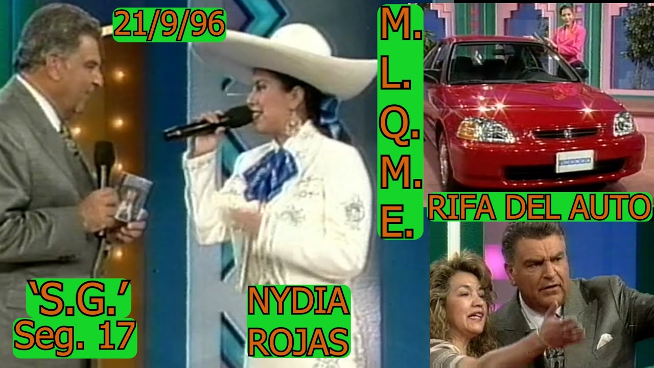 0608 RIFA DE AUTO, CANTANTE NYDIA ROJAS: SABADO GIGANTE (SEG.17) - WXTV CanaI 41, NY, 21/9/96