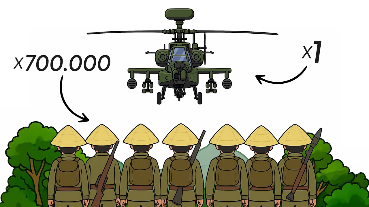 ¿Y si un AH-64 Apache moderno luchara en Vietnam?