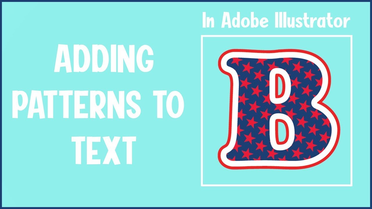 Adding Patterns To Text In Adobe Illustrator