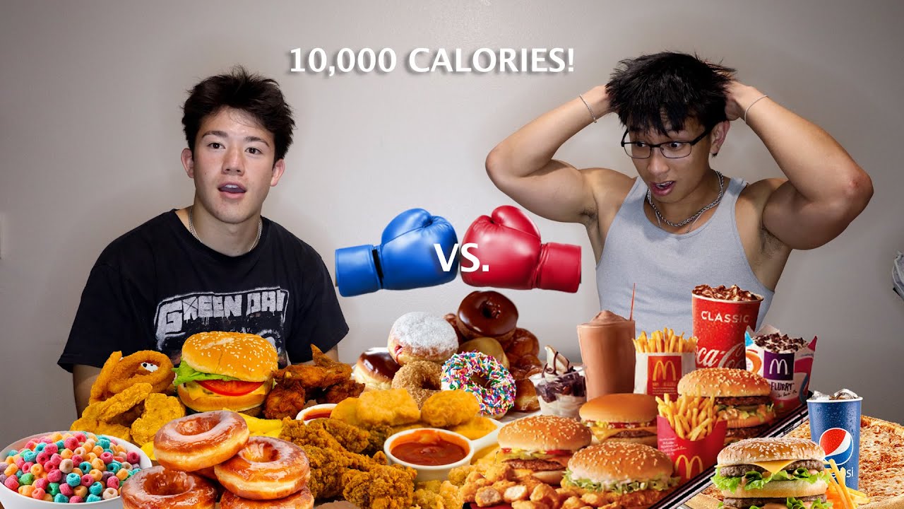 Побеждает тот, кто первым съест 10 000 калорий!