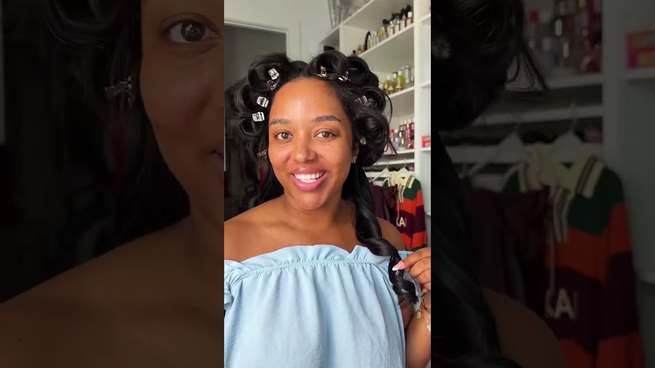 Baby she's well KEPT 😂✨🤭 #hairtutorial #haircare #pincurls #grwm #transformation