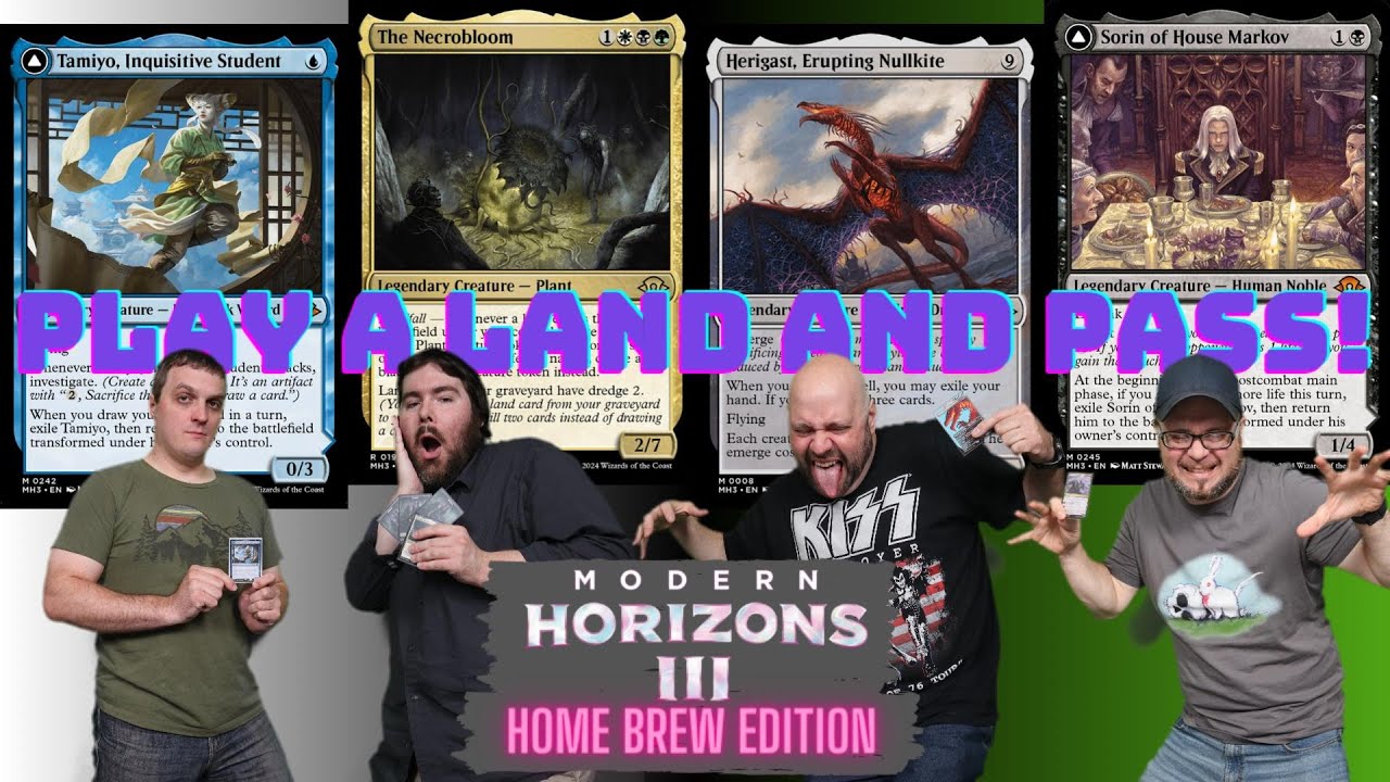 Modern Horizons 3 home brew edition EP: 41  Tamiyo V Necrobloom V Herigast V Sorin [EDH gameplay]
