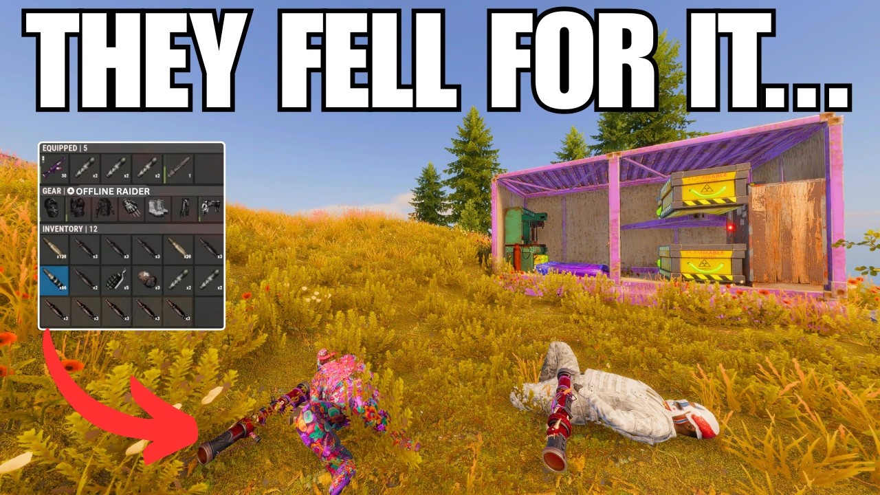 I baited them into offline raiding me... | Rust Console Edition