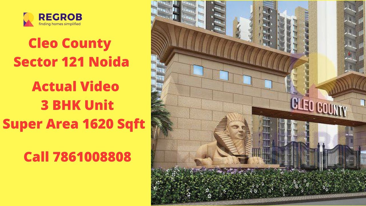 Cleo County Noida | ☎ 7861008808 | 3 BHK Luxury Flat for Sale in Noida | 1620 Sqft | Price: 1.26 Cr