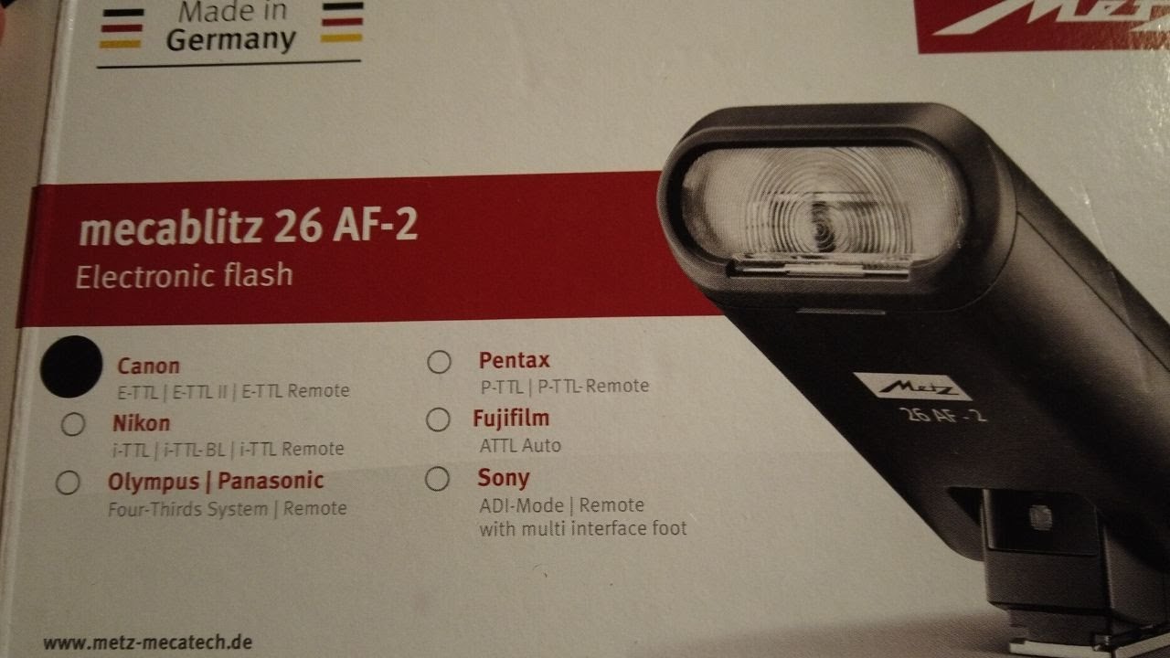 Unboxing Metz Mecablitz 26- AF-2
