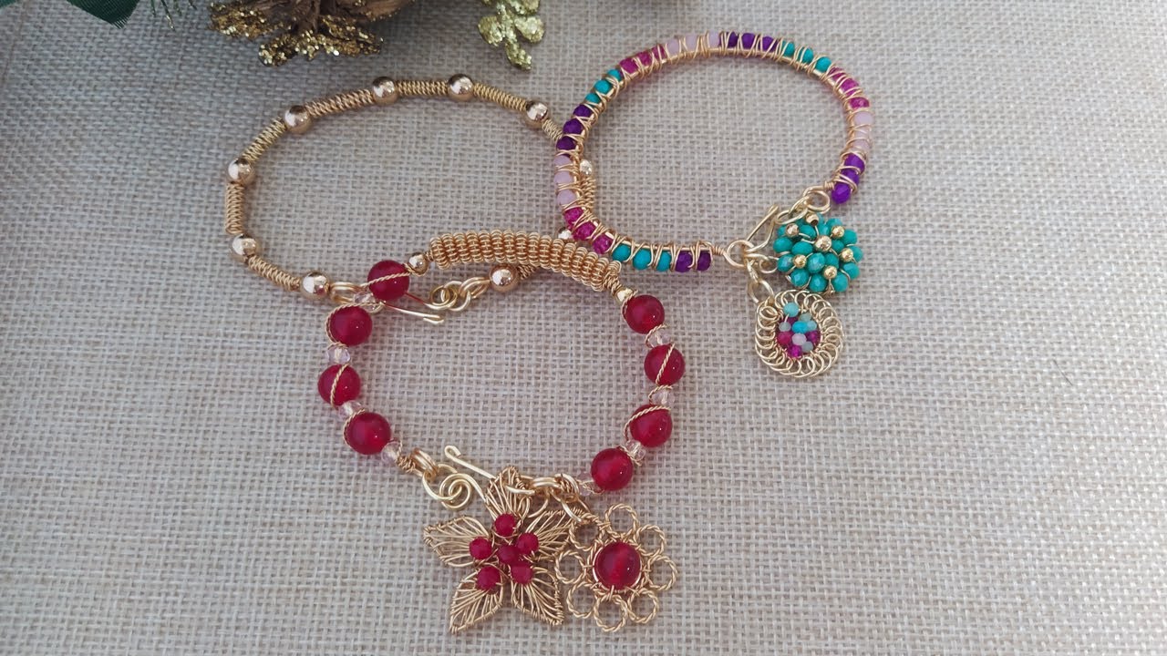 Como hacer pulseras en alambrísmo fino