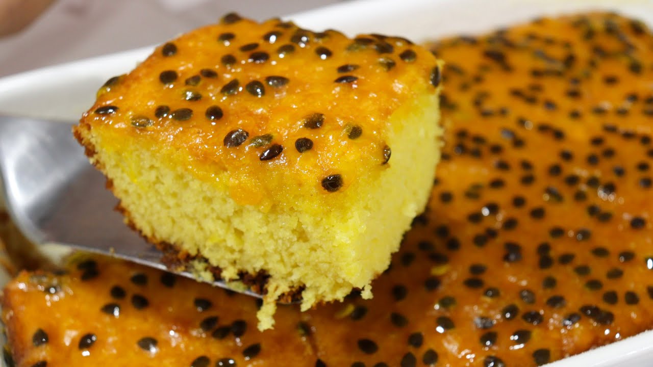 VOCÊ NUNCA PROVOU NADA IGUAL - RECEITA ESPECIAL DE BOLO DE MARACUJÁ! MUITO FOFINHO E DELICIOSO