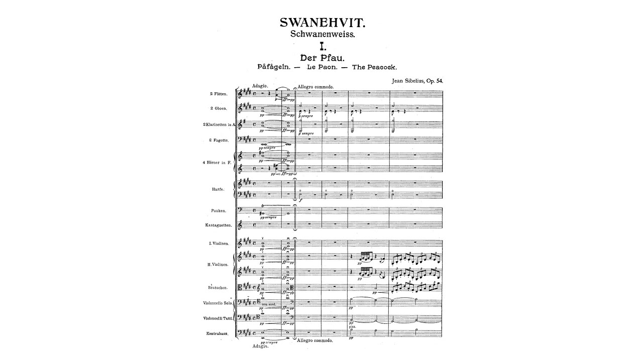 Sibelius: Swanwhite Suite, Op. 54a (with Score)