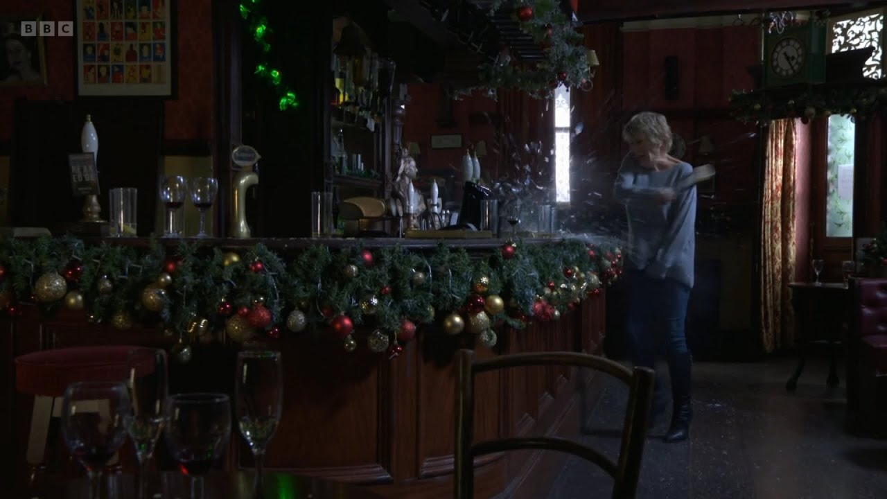 Eastenders Shirley Smashes Up The Vic (29th December 2022)