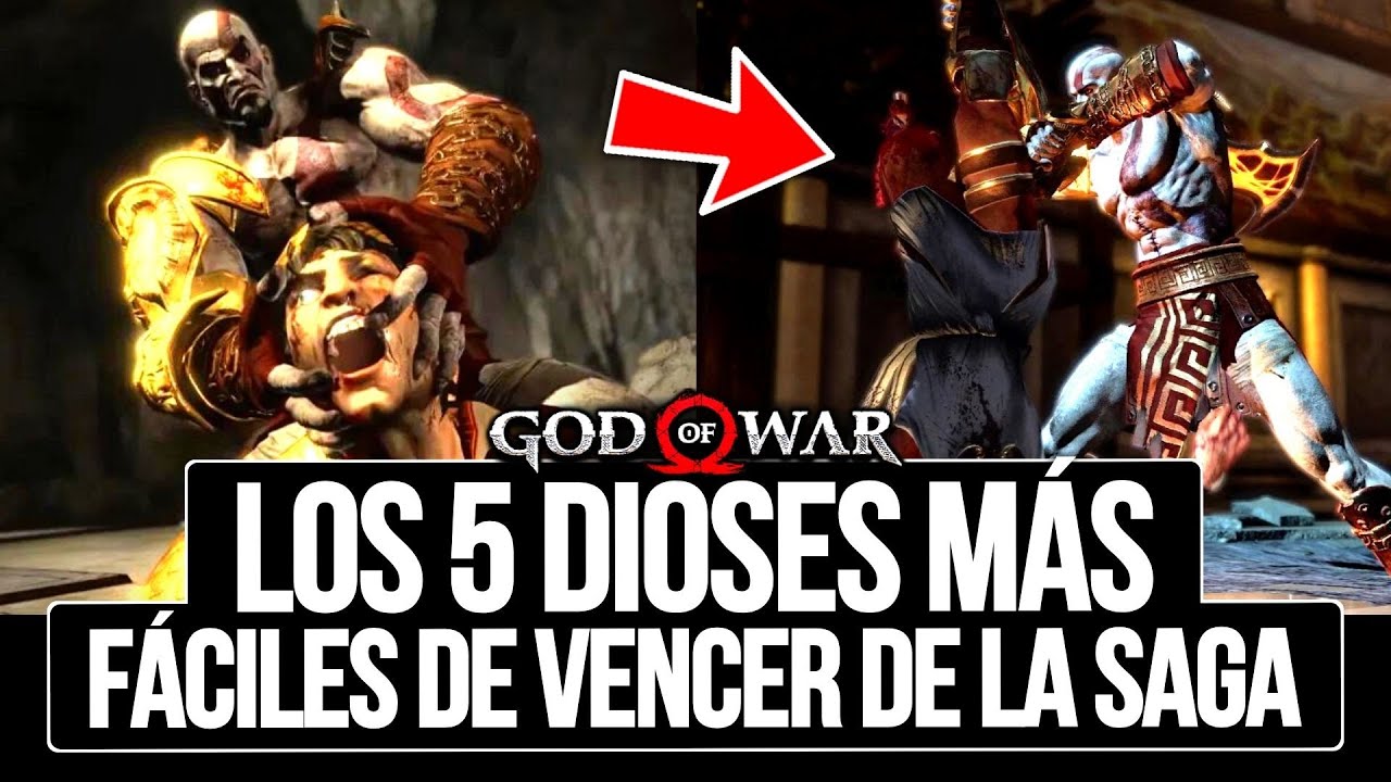 LOS 5 DIOSES MÁS FÁCILES DE VENCER DE LA SAGA DE GOD OF WAR 🔥