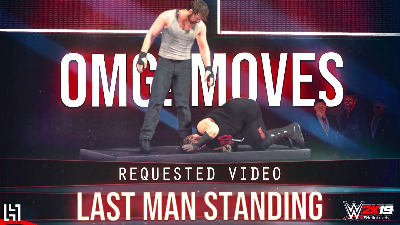 WWE 2K19 Dean Ambrose vs Kevin Owens LAST MAN STANDING Match