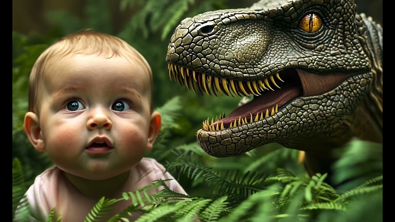 Babies and Dinosaurs: A Prehistoric Adventure | AI-Generated Magic | AI Baby Videos