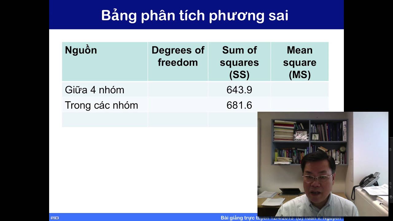 Bài giảng 23: Giới thiệu phân tích phương sai (ANOVA)