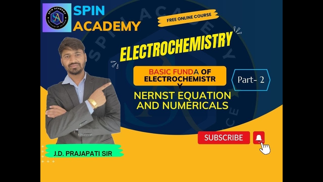 Nernst Equation # Electrochemistry Part- 2# Nernst Equation numericals#
